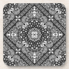 Posavasos Hogar de modernos y hermosos patrones blancos y ne