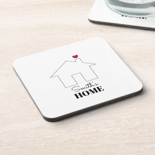 Posavasos Hogar de Smith con Corazón (Lado Izquierdo)