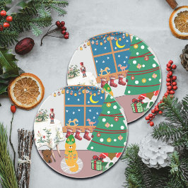 Posavasos Hogar para el Ilustracion de vacaciones