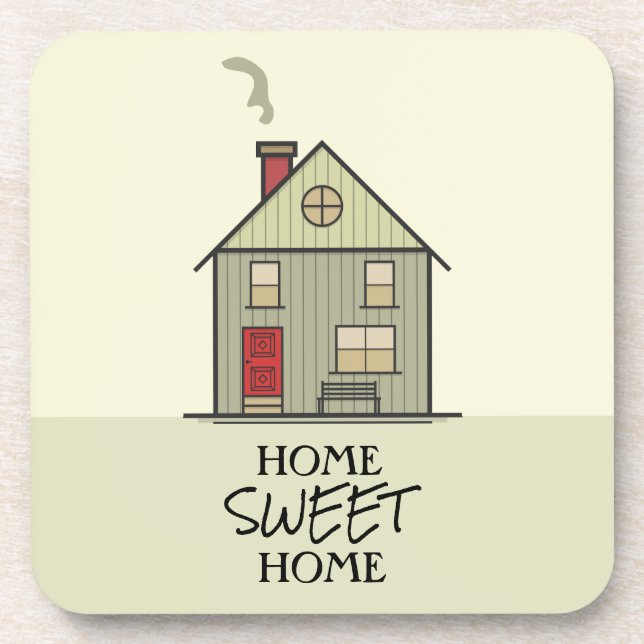 Posavasos Hogar Sweet Home Cita Cute House (Frente)