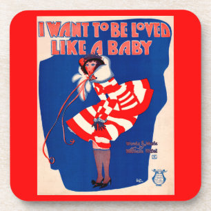 Posavasos Hoja de canciones de los años 1920 que quiero ser