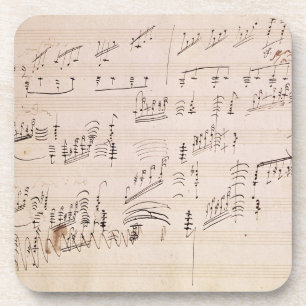 Posavasos Hoja de la cuenta del 'claro de luna Sonata