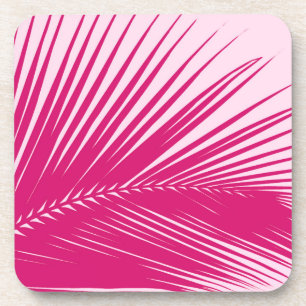 Posavasos Hoja de palma - rosa magenta