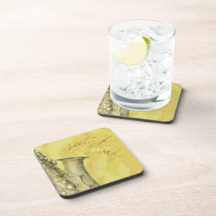 Posavasos Hoja de sonido, montaña de corcho