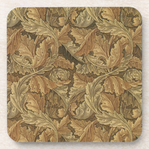 Posavasos Hojas de Acanthus por William Morris, textil antig