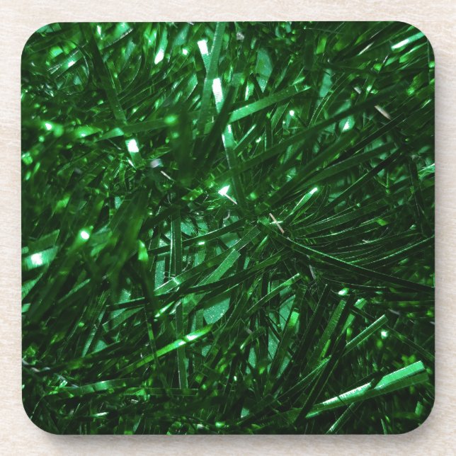 Posavasos hojas de árbol de navidad artificial (Frente)