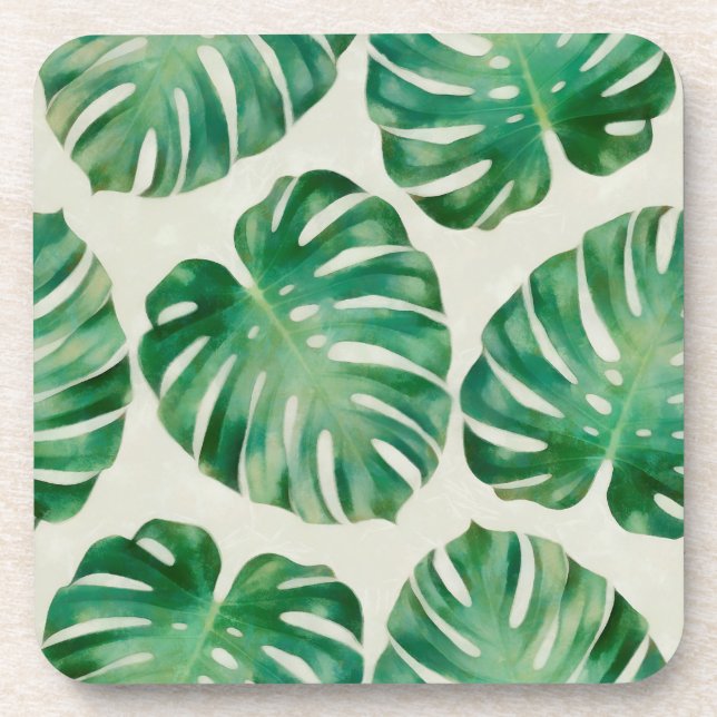 Posavasos Hojas de monstera (Frente)