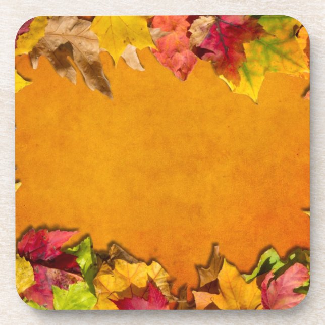 Posavasos Hojas de otoño 1 (Frente)