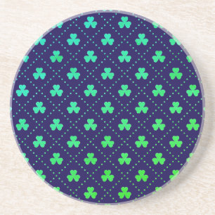 Posavasos Hojas de trébol Patrón del Día de San Patricio-532