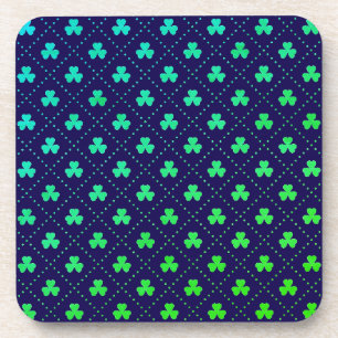 Posavasos Hojas de trébol Patrón del Día de San Patricio-532
