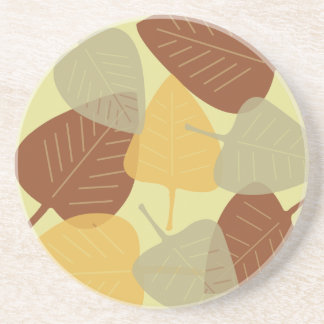 Posavasos Hojas dispersas modernas de otoño Día de Acción de