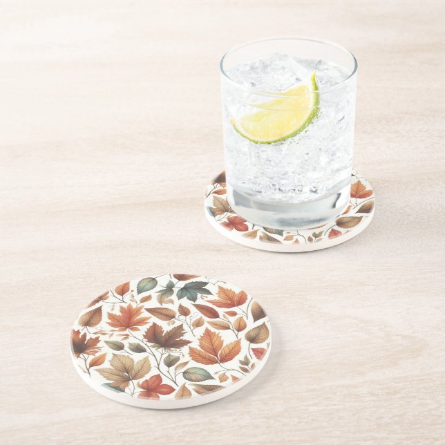 Posavasos Hojas en caída (Lado)