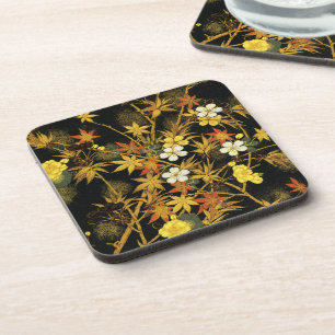 Posavasos Hojas japonesas de otoño Antiguo Botánico