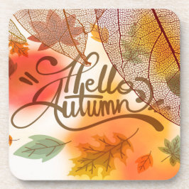 Posavasos Hojas otoñales decorativas