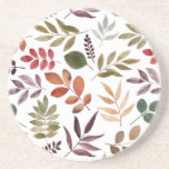 Posavasos Hojas otoñales Hoja colorida de color acuático<br><div class="desc">acuarela coloridas hojas de otoño</div>
