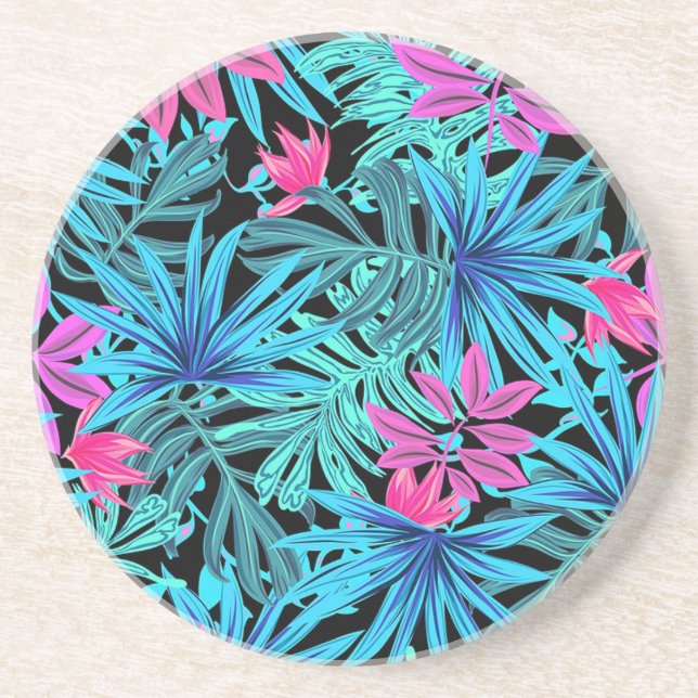 Posavasos Hojas tropicales (Frente)