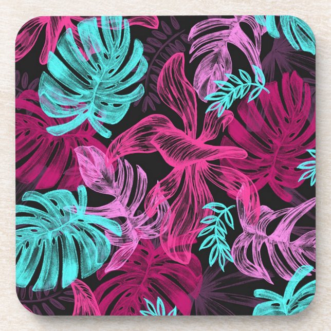 Posavasos Hojas tropicales (Frente)