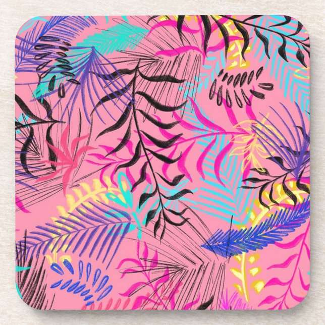 Posavasos Hojas tropicales (Frente)