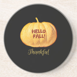 Posavasos Hola FALL Gratitude Gratitude Autumn Pumpkin