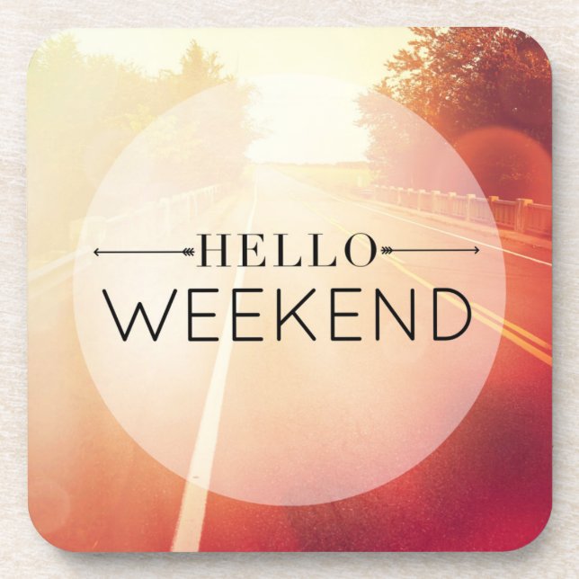 Posavasos Hola fin de semana 3 (Frente)