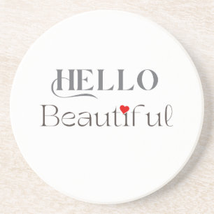 Posavasos HOLA Hermoso, Regalo Inspirador para Ella