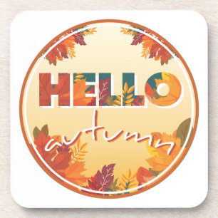 Posavasos Hola otoño, pegatina, estuche de teléfono, almohad