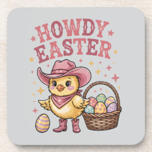 Posavasos Hola Pollito de Pascua Lindo Cazador de Huevos Pri