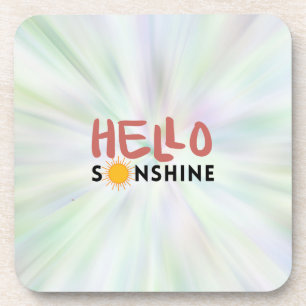 Posavasos Hola Sonshine, Sun Rays, vibraciones de verano