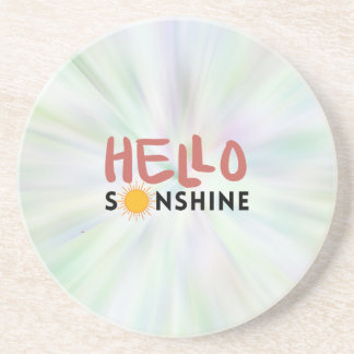 Posavasos Hola Sonshine, Sun Rays, vibraciones de verano