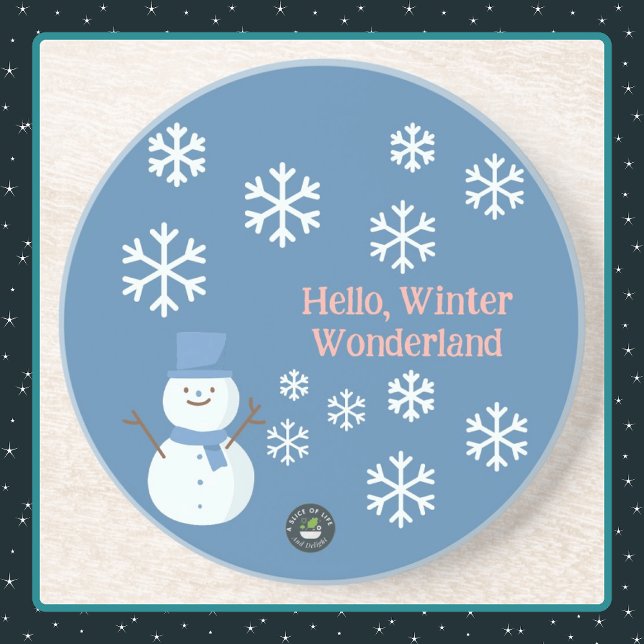 Posavasos Hola, Winter Wonderland Sandstone (Subido por el creador)