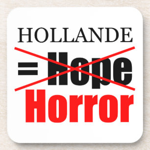Posavasos Hollande No Esperanza = Horror - Pascua cuadrada