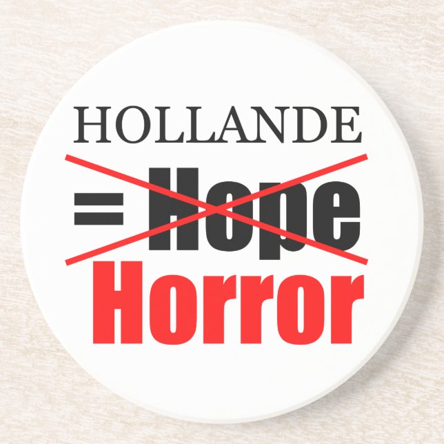 Posavasos Hollande No Esperanza = Horror - Pascua redonda (Frente)