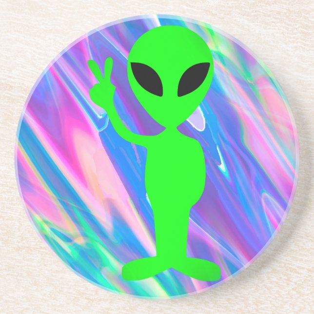 Posavasos holograma alienígena (Frente)