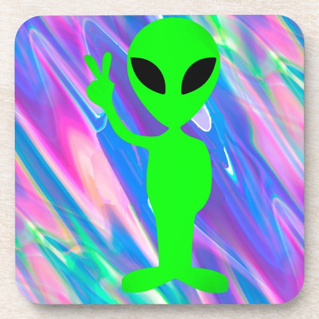 Posavasos holograma alienígena (Frente)