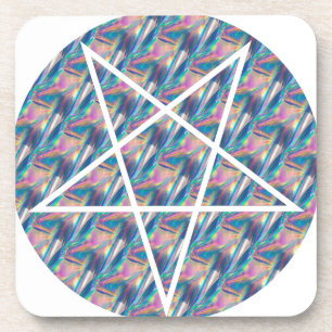 Posavasos holograma pentagrama