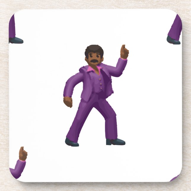 Posavasos Hombre bailando de emoji (Frente)