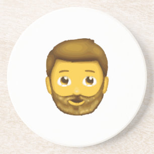 Posavasos hombre barbudo de emoji
