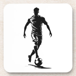 Posavasos Hombre de fútbol con balón