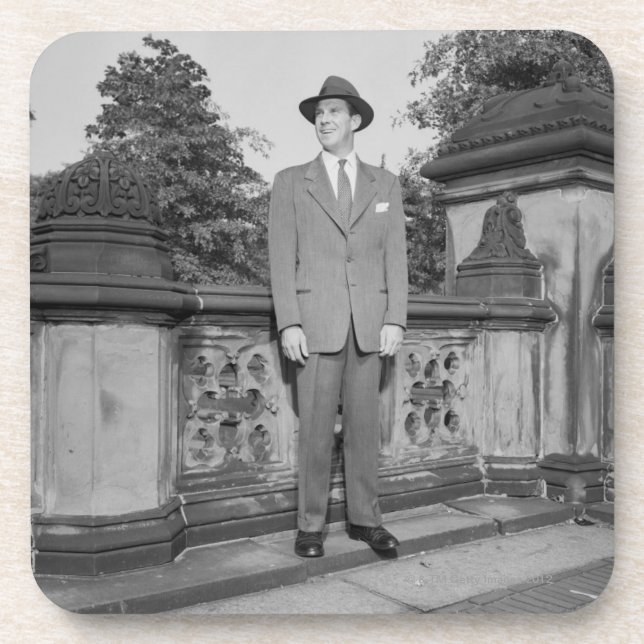 Posavasos Hombre en gorra (Frente)