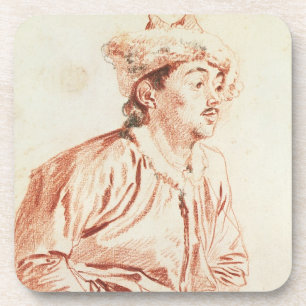 Posavasos Hombre joven en el traje oriental (dibujo)