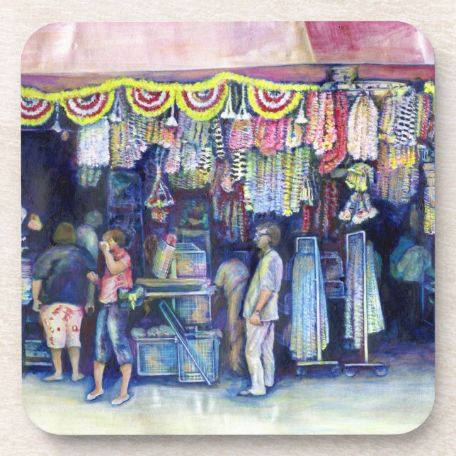 Posavasos Hombre Loco en el mercado y principal, Singapur (Frente)