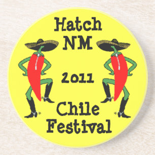 Posavasos Hombres de la pimienta de Chile del práctico de