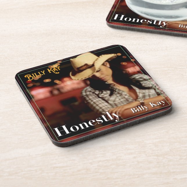 Posavasos Honestamente por Billy Kay CD Cover Bebidas Coaste (Lado Izquierdo)