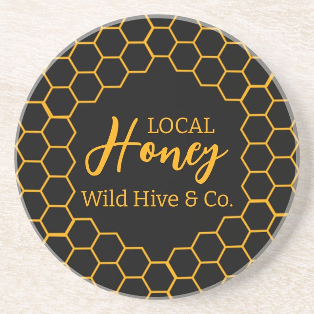 Posavasos Honeycomb – Black or White Background (Frente)