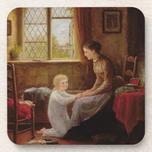 Posavasos Hora de acostarse, 1890 (aceite en el panel)