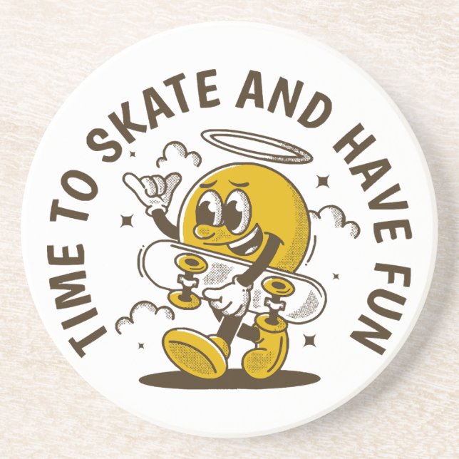 Posavasos Hora de patinar (Frente)
