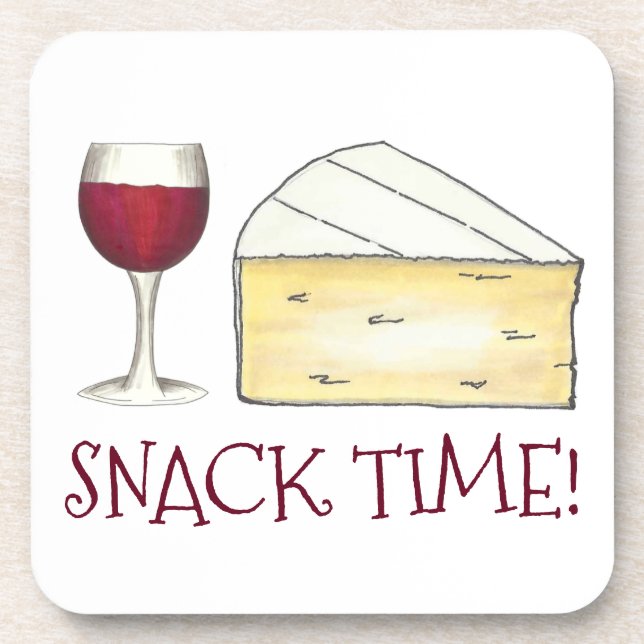 Posavasos ¡Hora del aperitivo! Regalo de comida de queso de  (Frente)
