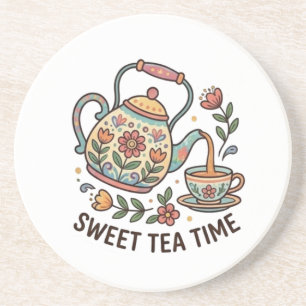 Posavasos Hora del Té Dulce Tetera Vintage Estética Cottagec