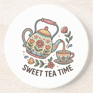 Posavasos Hora del Té Dulce Tetera Vintage Estética Cottagec