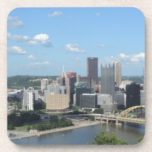 Posavasos Horizonte céntrico de Pittsburgh de la antena
